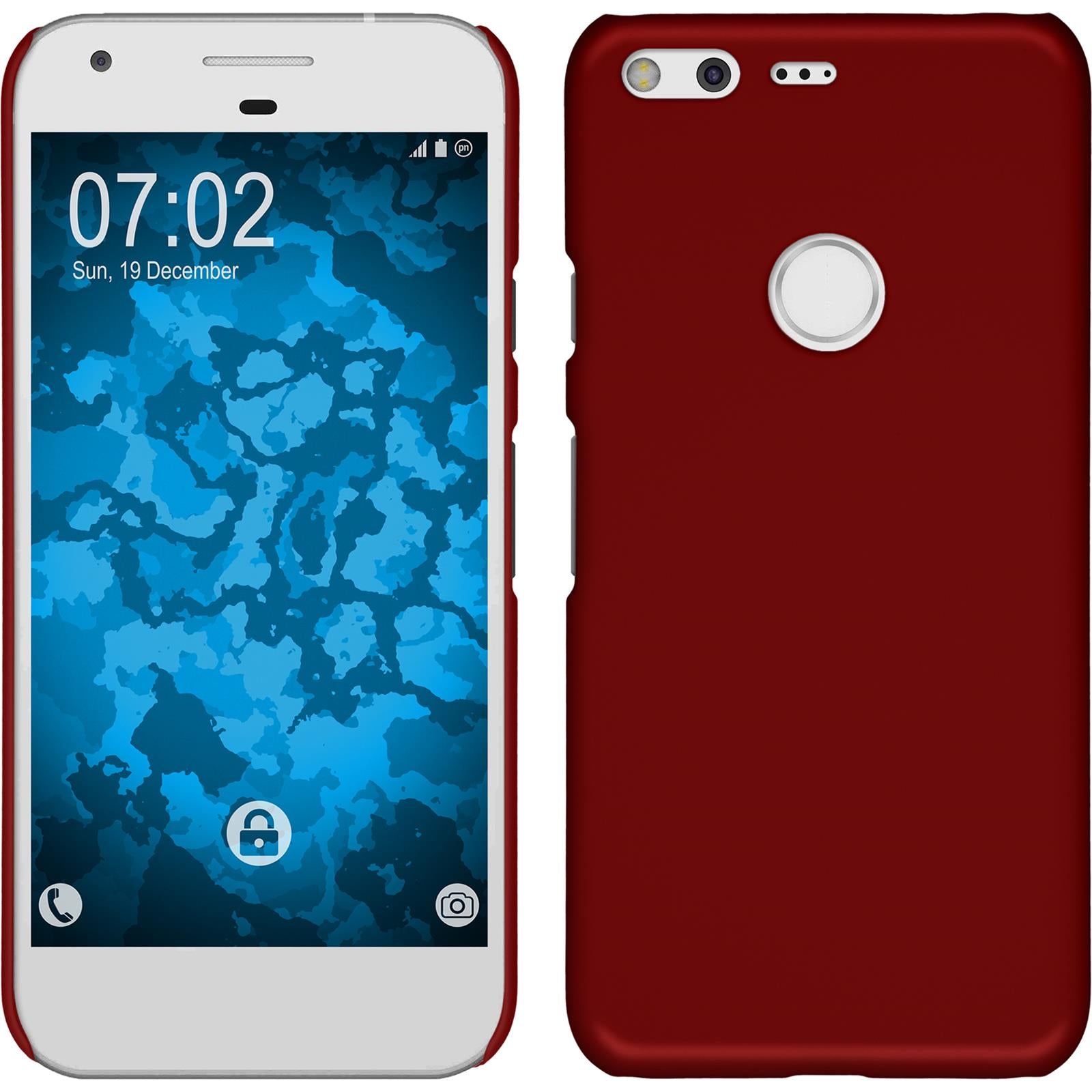 Hardcase für Google Pixel gummiert rot