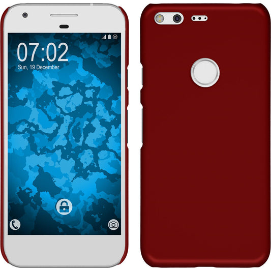 Hardcase für Google Pixel gummiert rot