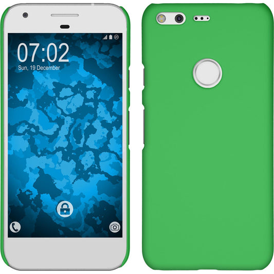 Hardcase für Google Pixel XL gummiert grün