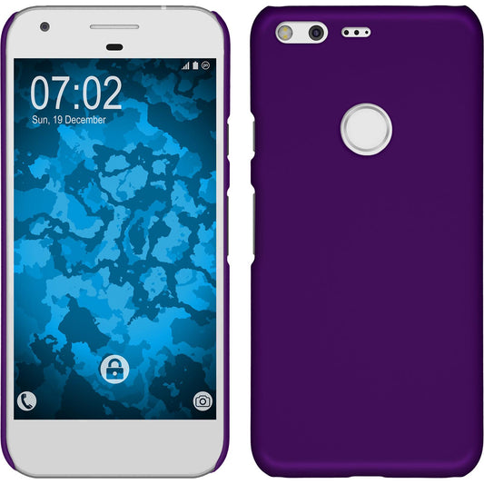 Hardcase für Google Pixel XL gummiert lila