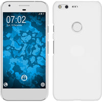 Hardcase für Google Pixel XL gummiert weiﬂ