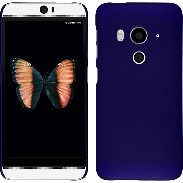Hardcase für HTC Butterfly 3 gummiert blau