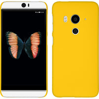 Hardcase für HTC Butterfly 3 gummiert gelb
