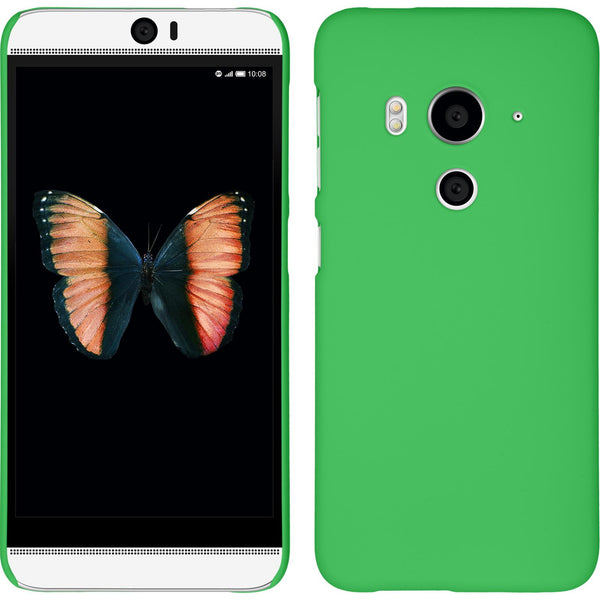 Hardcase für HTC Butterfly 3 gummiert grün