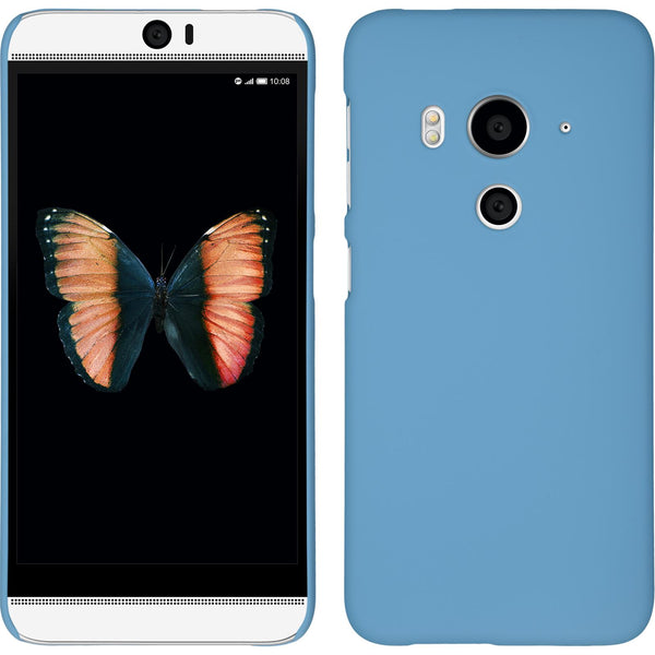 Hardcase für HTC Butterfly 3 gummiert hellblau
