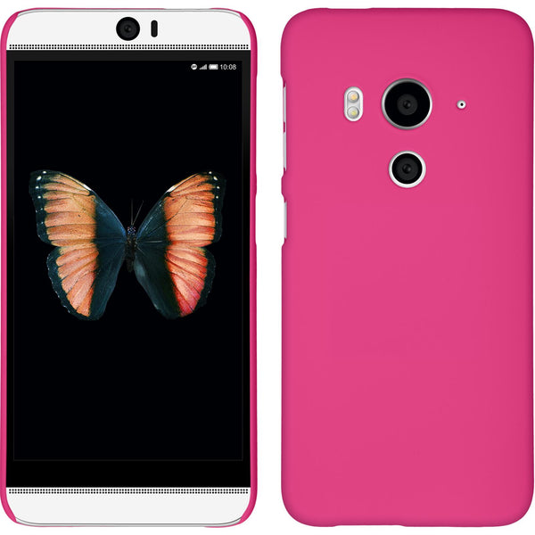 Hardcase für HTC Butterfly 3 gummiert pink