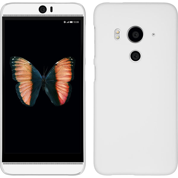 Hardcase für HTC Butterfly 3 gummiert weiß