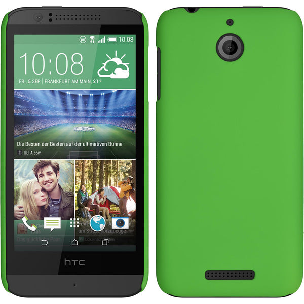 Hardcase für HTC Desire 510 gummiert grün