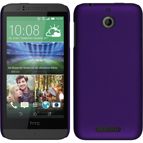 Hardcase für HTC Desire 510 gummiert lila