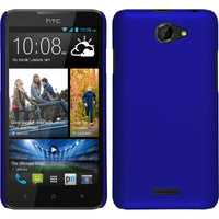 Hardcase für HTC Desire 516 gummiert blau