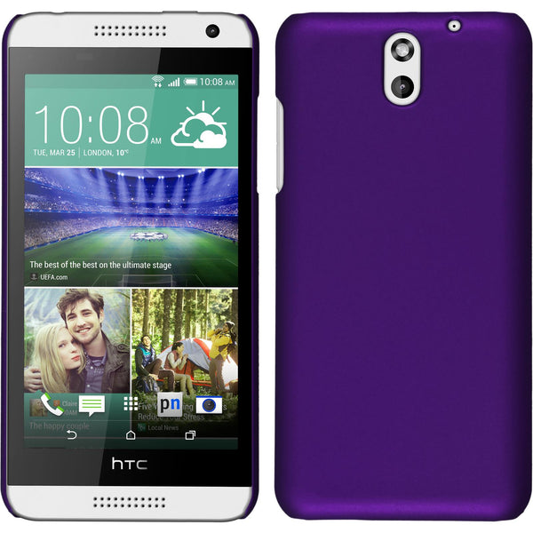 Hardcase für HTC Desire 610 gummiert lila