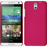 Hardcase für HTC Desire 610 gummiert pink