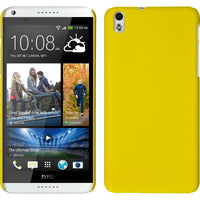 Hardcase für HTC Desire 816 gummiert gelb