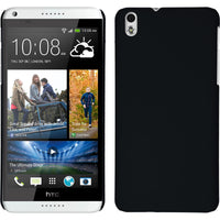 Hardcase für HTC Desire 816 gummiert schwarz