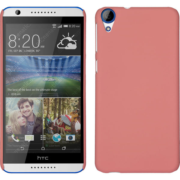 Hardcase für HTC Desire 820 gummiert rosa
