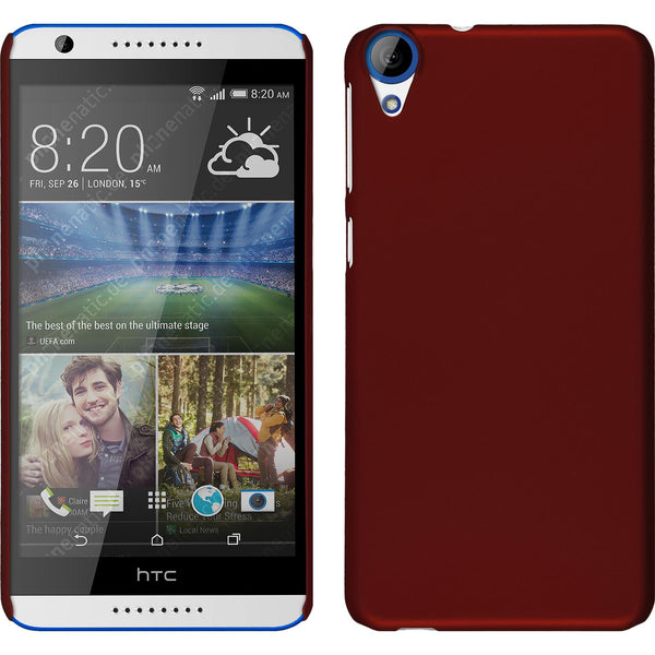 Hardcase für HTC Desire 820 gummiert rot