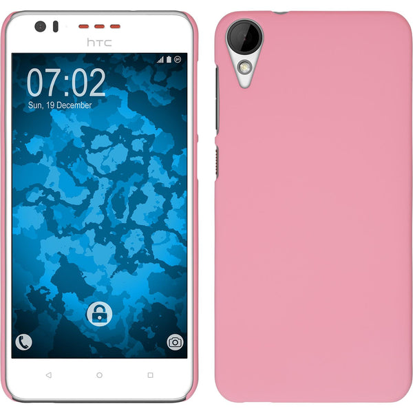 Hardcase für HTC Desire 825 gummiert rosa