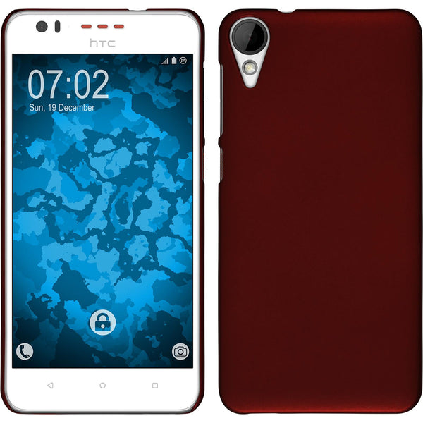 Hardcase für HTC Desire 825 gummiert rot