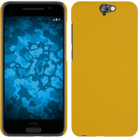 Hardcase für HTC One A9 gummiert gelb