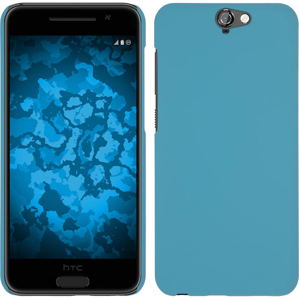Hardcase für HTC One A9 gummiert hellblau