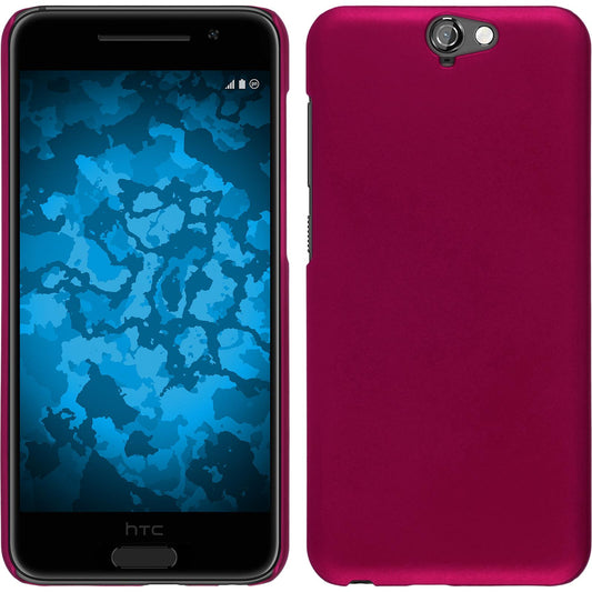 Hardcase für HTC One A9 gummiert pink