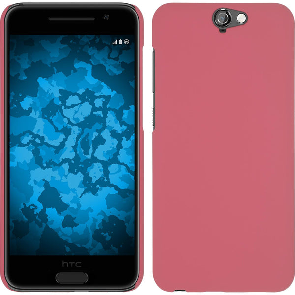 Hardcase für HTC One A9 gummiert rosa