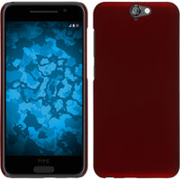 Hardcase für HTC One A9 gummiert rot