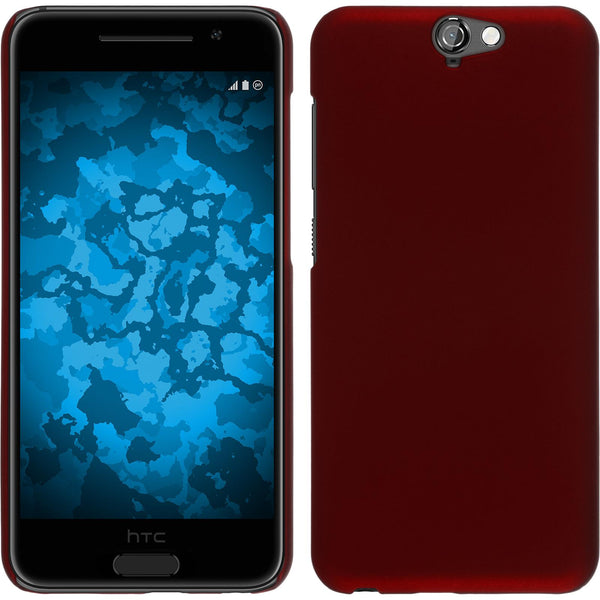 Hardcase für HTC One A9 gummiert rot