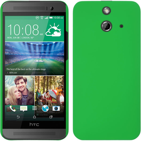 Hardcase für HTC One E8 gummiert grün