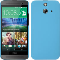 Hardcase für HTC One E8 gummiert hellblau