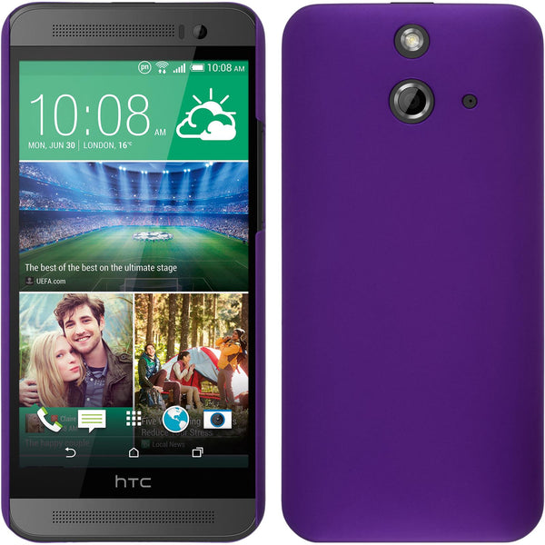 Hardcase für HTC One E8 gummiert lila