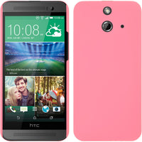 Hardcase für HTC One E8 gummiert rosa