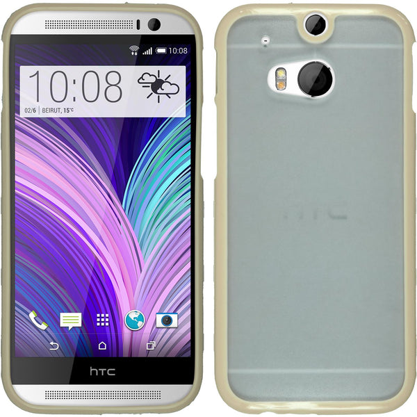 Hardcase für HTC One M8 Frame beige