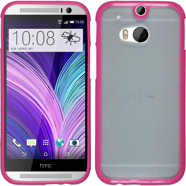 Hardcase für HTC One M8 Frame pink