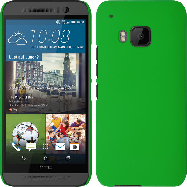 Hardcase für HTC One M9 gummiert grün