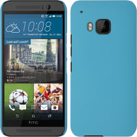 Hardcase für HTC One M9 gummiert hellblau