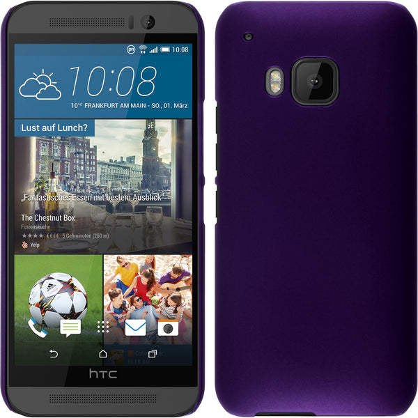 Hardcase für HTC One M9 gummiert lila