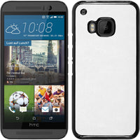 Hardcase für HTC One M9 Lederoptik weiﬂ