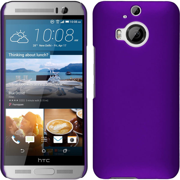Hardcase für HTC One M9 Plus gummiert lila