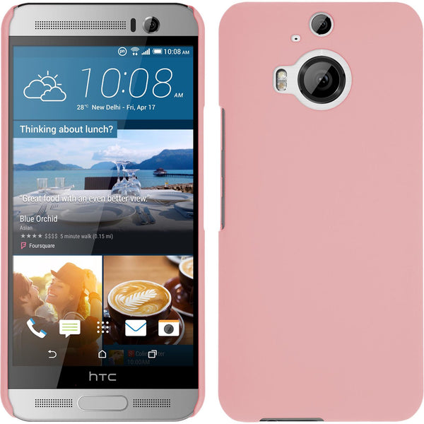 Hardcase für HTC One M9 Plus gummiert rosa