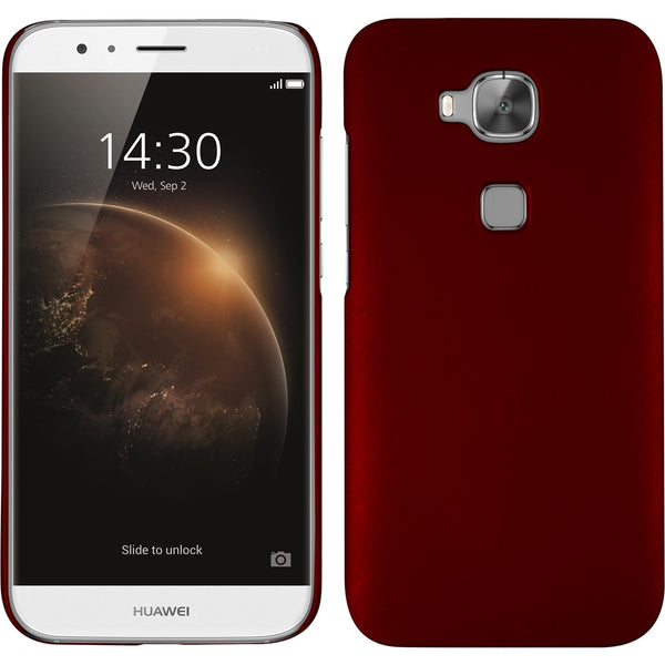 Hardcase für Huawei G8 gummiert rot