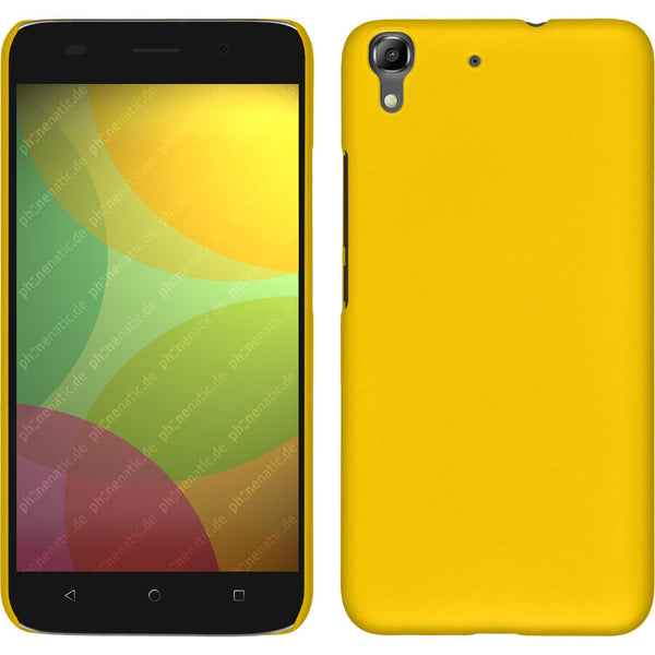Hardcase für Huawei Honor 4A gummiert gelb