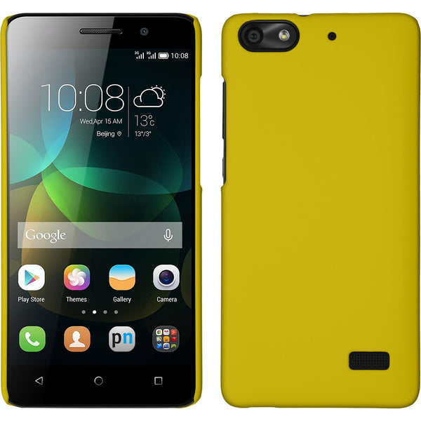 Hardcase für Huawei Honor 4c gummiert gelb