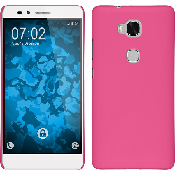 Hardcase für Huawei Honor 5X gummiert pink