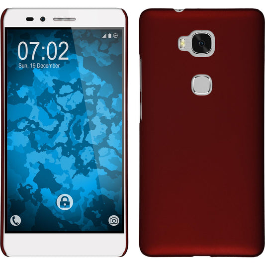 Hardcase für Huawei Honor 5X gummiert rot