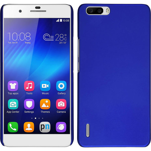 Hardcase für Huawei Honor 6 Plus gummiert blau