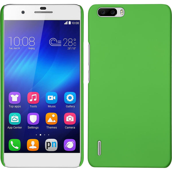 Hardcase für Huawei Honor 6 Plus gummiert grün
