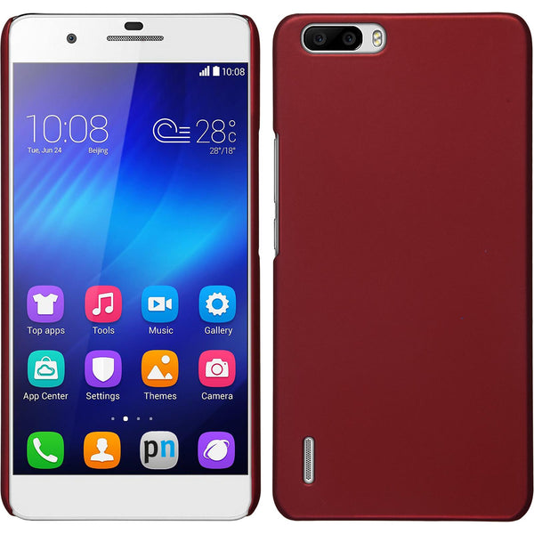 Hardcase für Huawei Honor 6 Plus gummiert rot