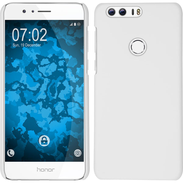 Hardcase für Huawei Honor 8 gummiert weiﬂ