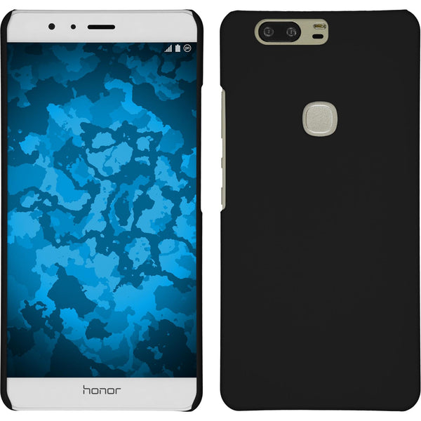 Hardcase für Huawei Honor V8 gummiert schwarz